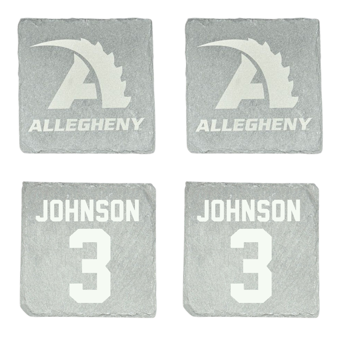 Allegheny College Football Stone Coaster (4 Pack)  - #3 Dre'on Johnson