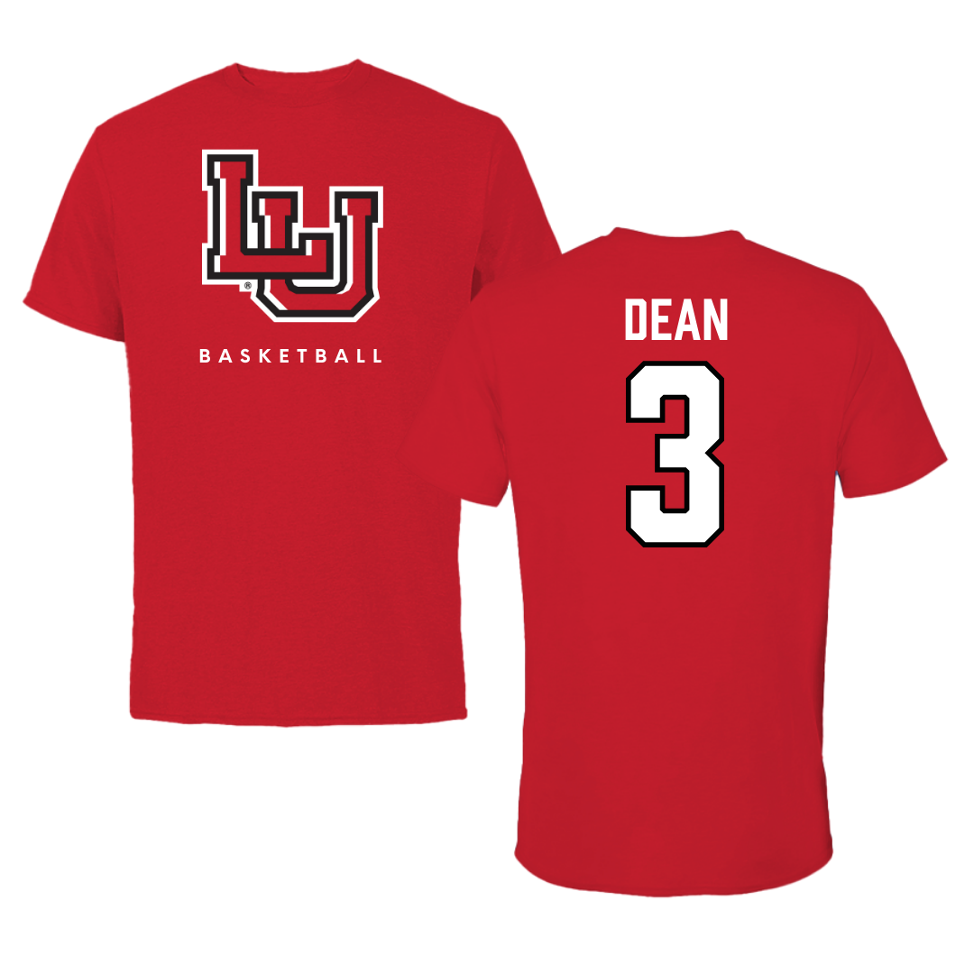 Lamar University Basketball Red Performance Tee - #3 Sabria Dean