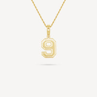 Gold Presidents Pendant and Chain - #9 Tristan Wicklund