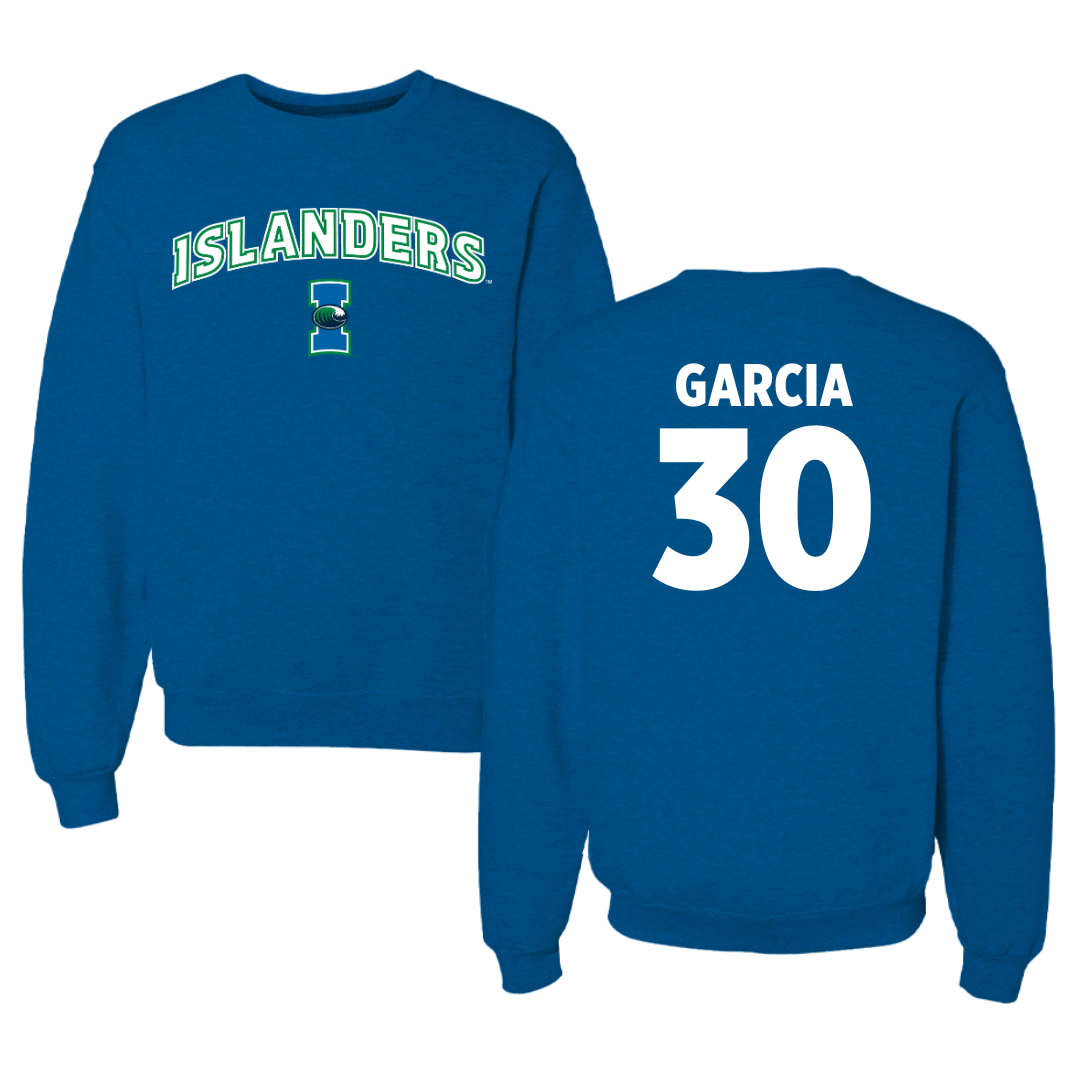Texas A&M University-Corpus Christi Baseball Blue Crewneck - #30 Zach Garcia