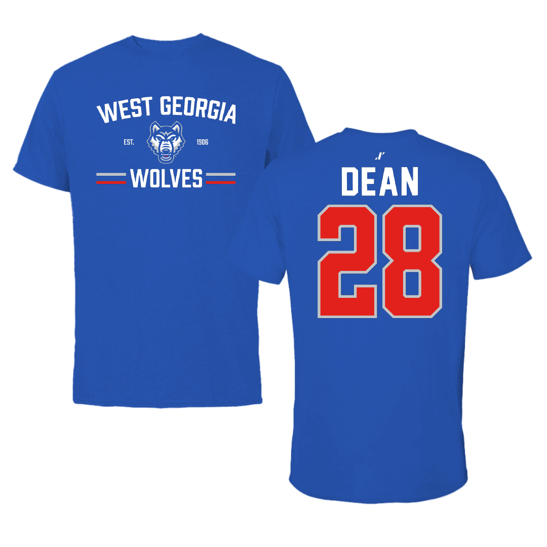 University of West Georgia Baseball Blue General Tee - #28 Will Dean