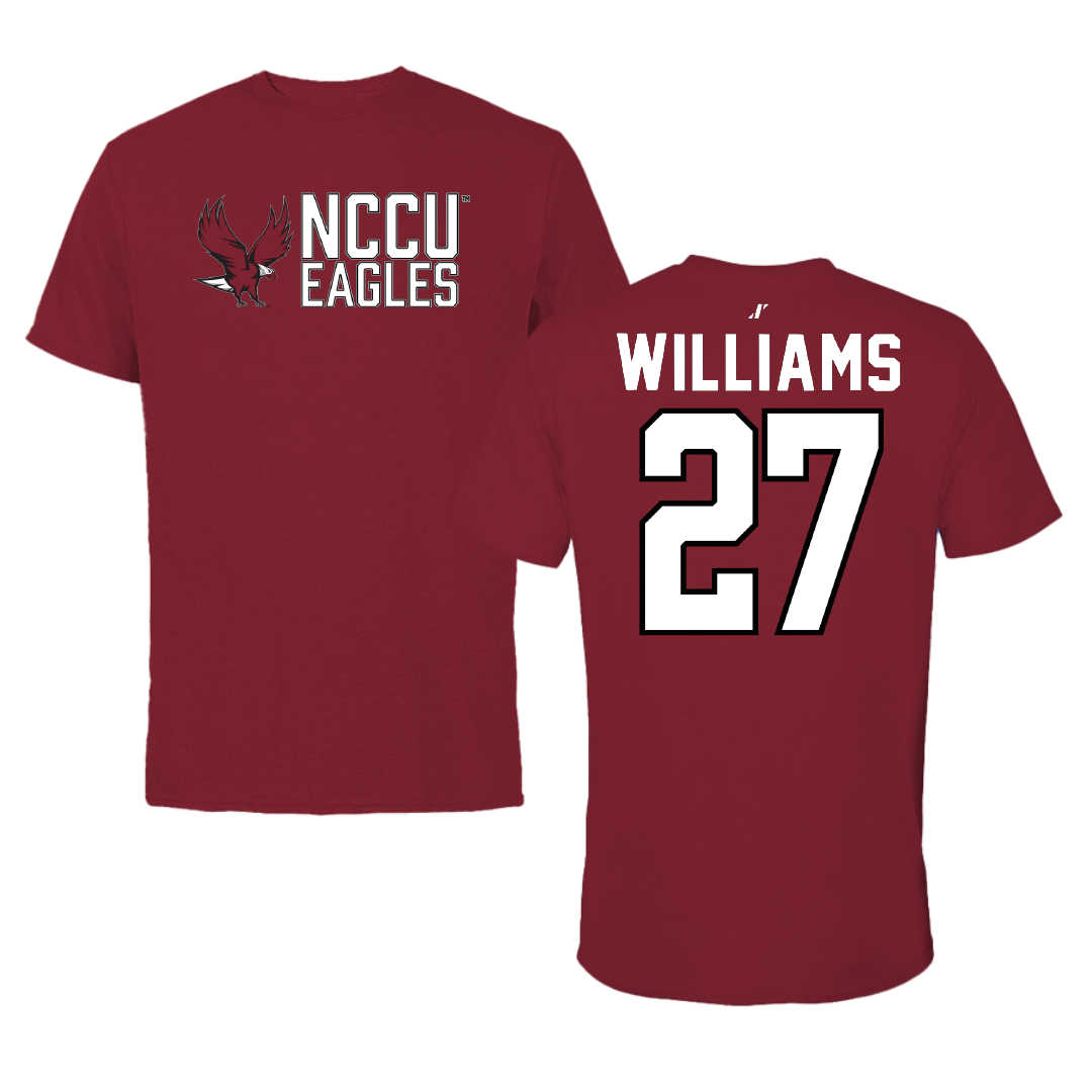 North Carolina Central University Football Cardinal General Tee - #27 Cameron Williams