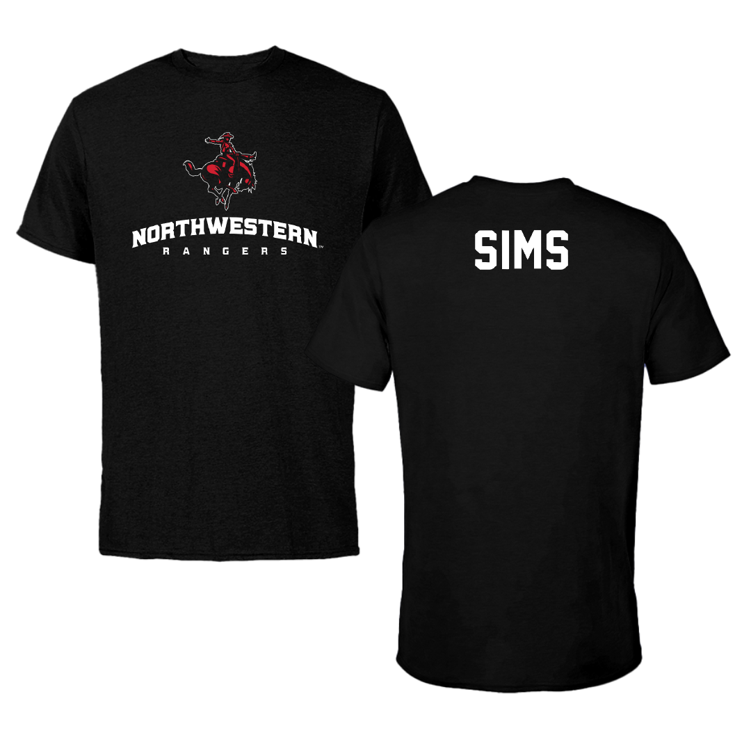 Northwestern Oklahoma State University TF and XC Black Block Tee - Jared Sims