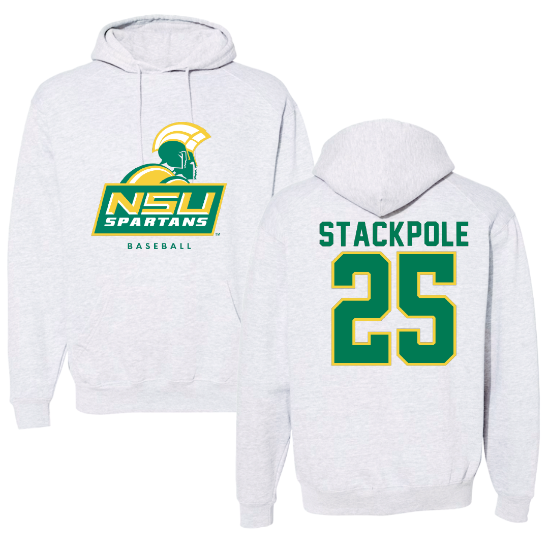 Norfolk State University Baseball Gray Hoodie - #25 Matthew Stackpole