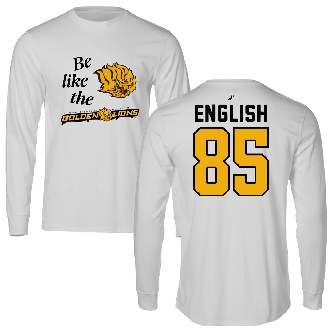 University of Arkansas-Pine Bluff Football Light Gray Be Like Us Long Sleeve - #85 Kevin English