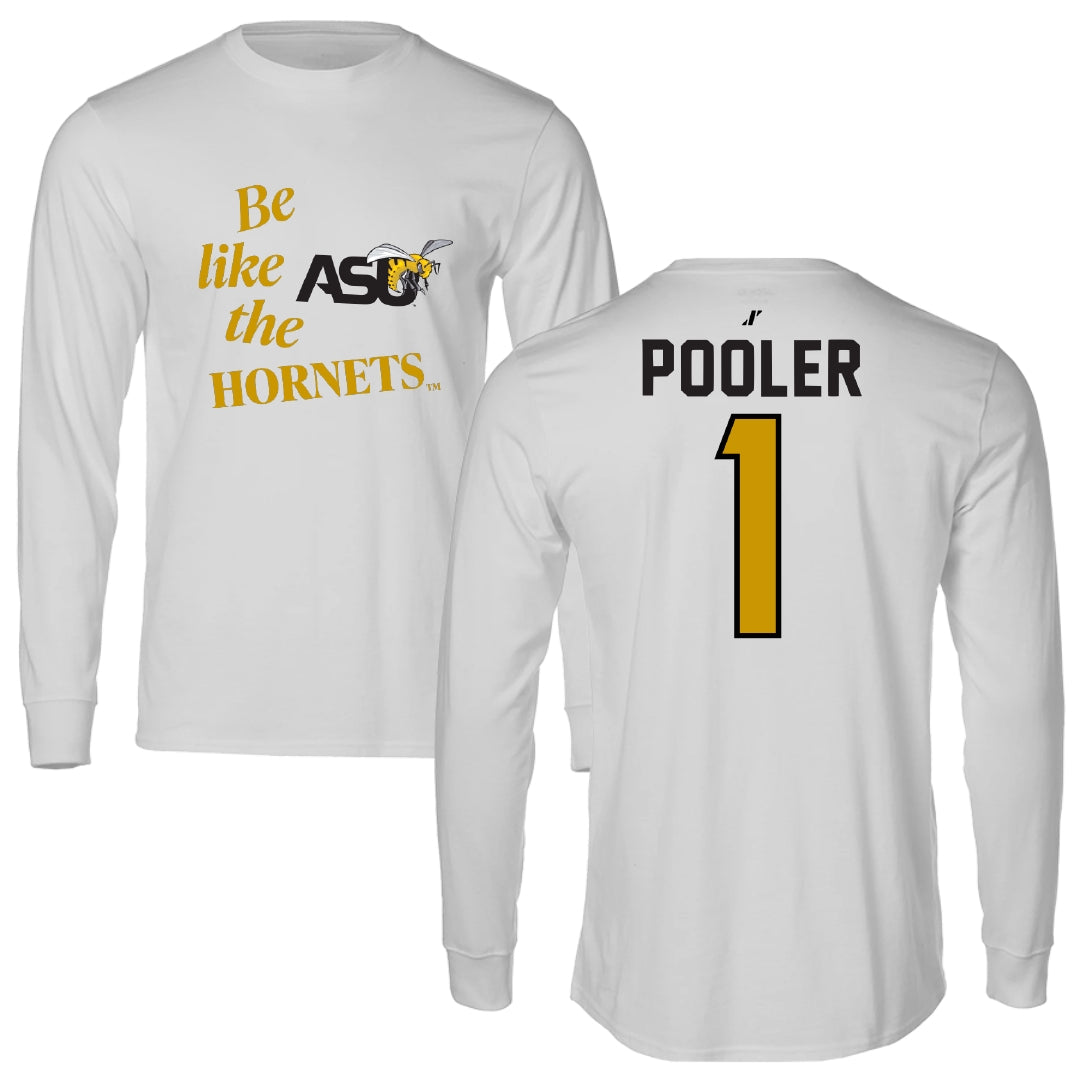 Alabama State University Basketball Light Gray Be Like Us Performance Long Sleeve - #1 Alanah Pooler
