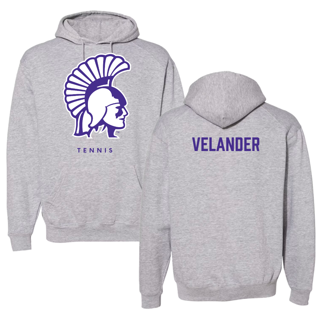 Winona State University Tennis Gray Hoodie - Kate Velander