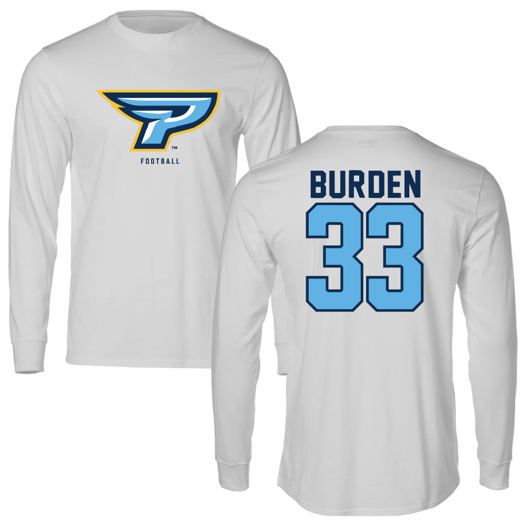 Point University Football Light Gray Long Sleeve - #33 De'Ante Burden