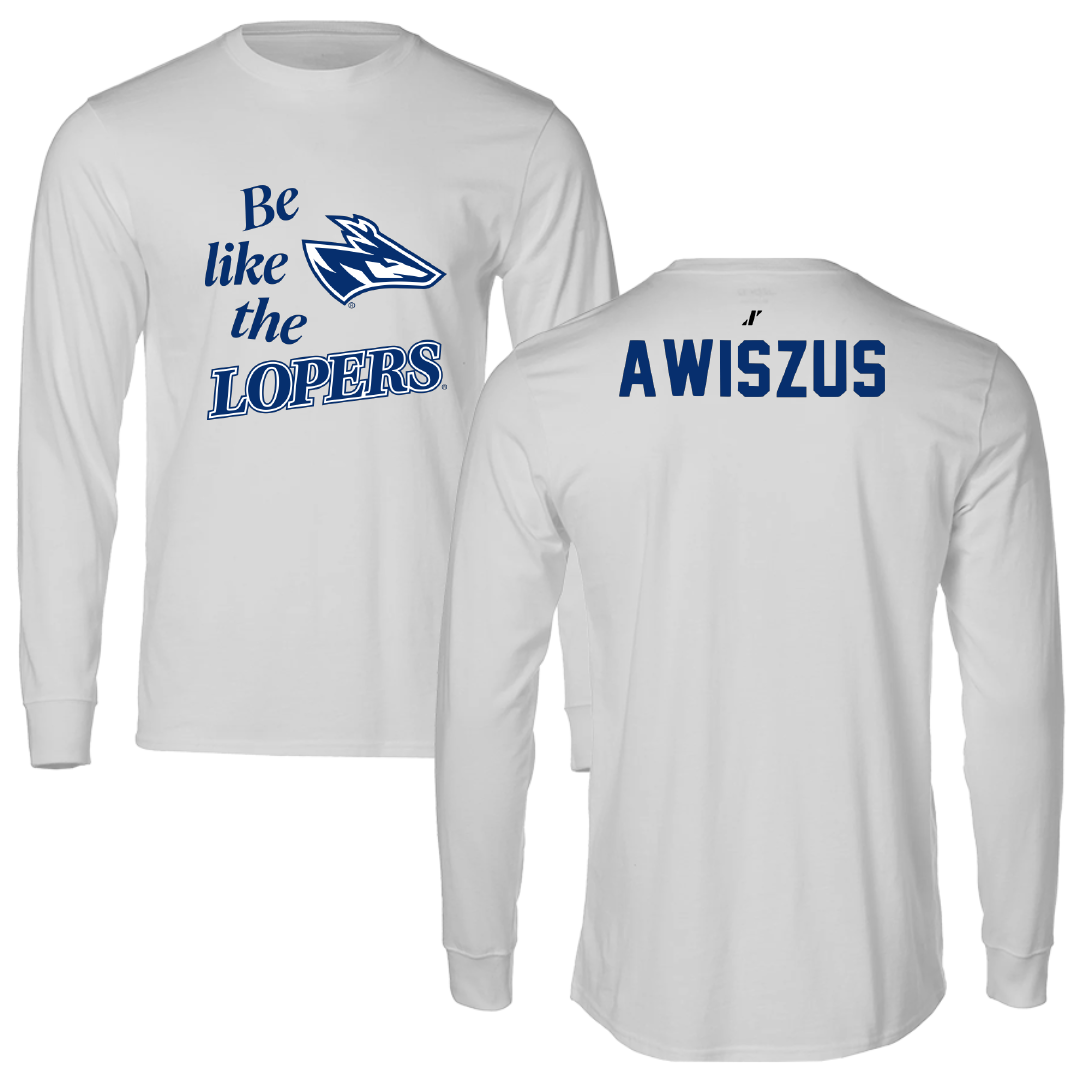 University of Nebraska at Kearney Wrestling Light Gray Be Like Us Performance Long Sleeve - Jacob Awiszus