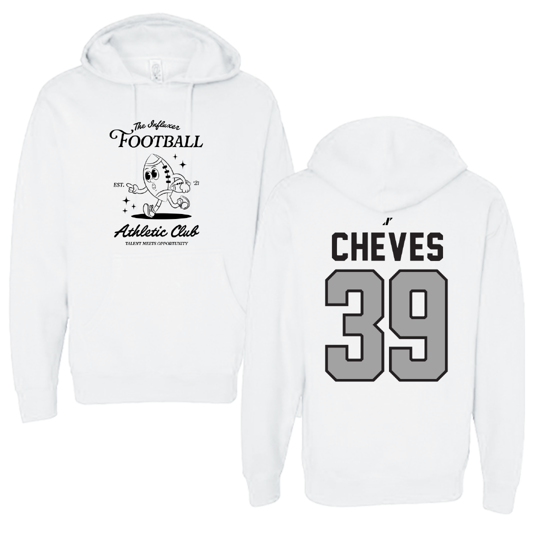 Football White Influxer Athletic Club Hoodie - #39 Keaton Cheves