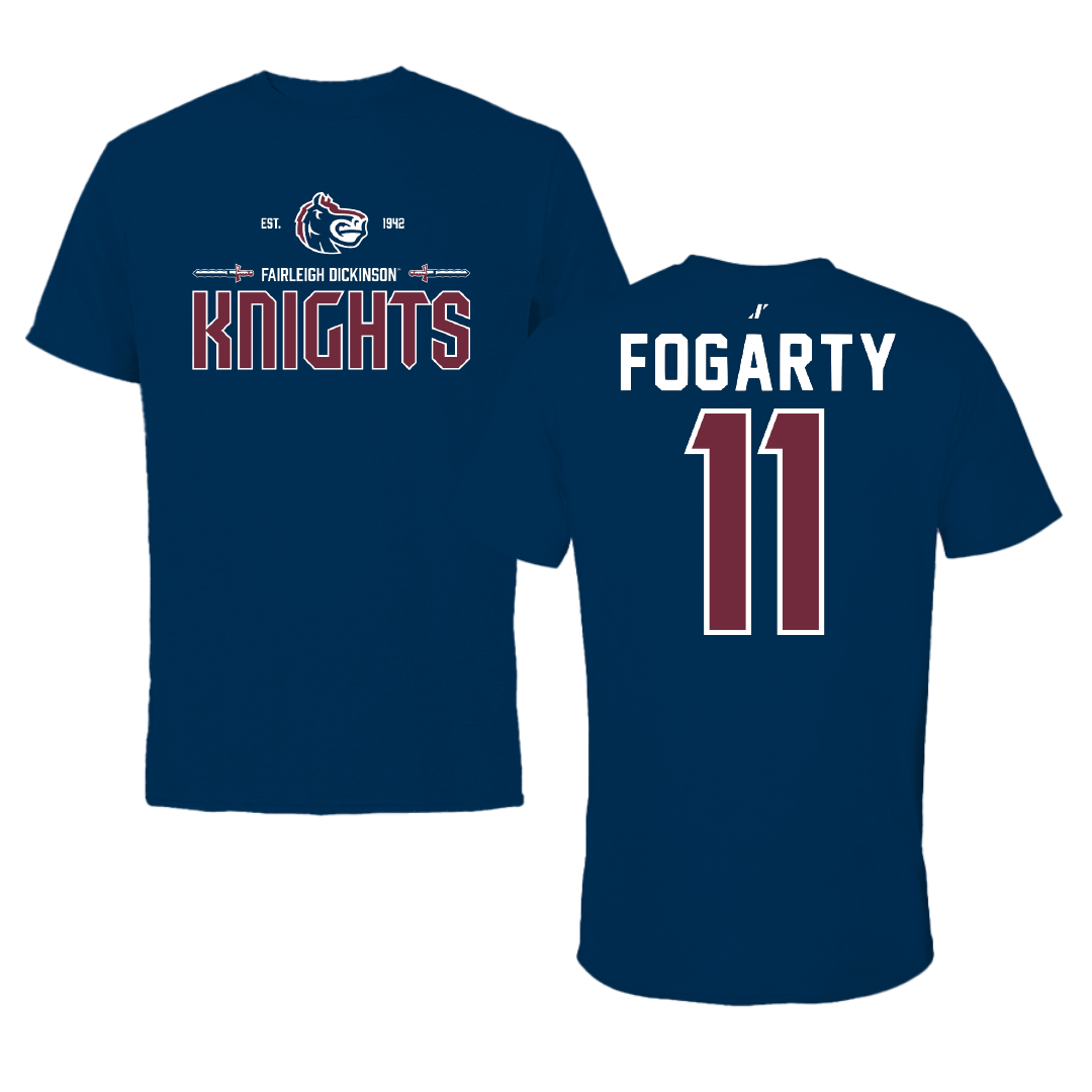Fairleigh Dickinson University-Metropolitan Campus Bowling Navy General Performance Tee - #11 Emily Fogarty