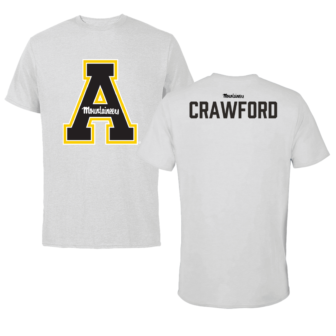 Appalachian State University TF and XC Light Gray Tee - Deuce Crawford