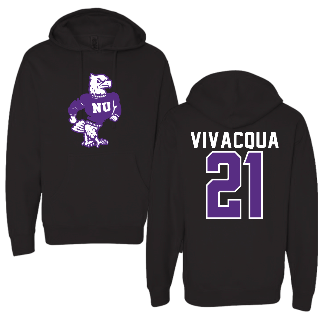Niagara University Baseball Black Hoodie - #21 Tyler Vivacqua