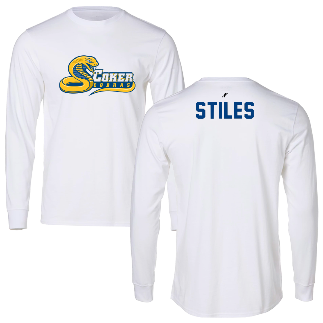 Coker University TF and XC White Long Sleeve - Jeffrey Stiles