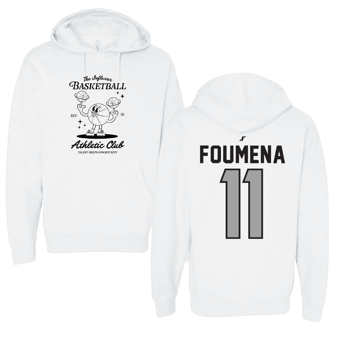 Basketball White Influxer Athletic Club Hoodie - #11 Jeremy Foumena