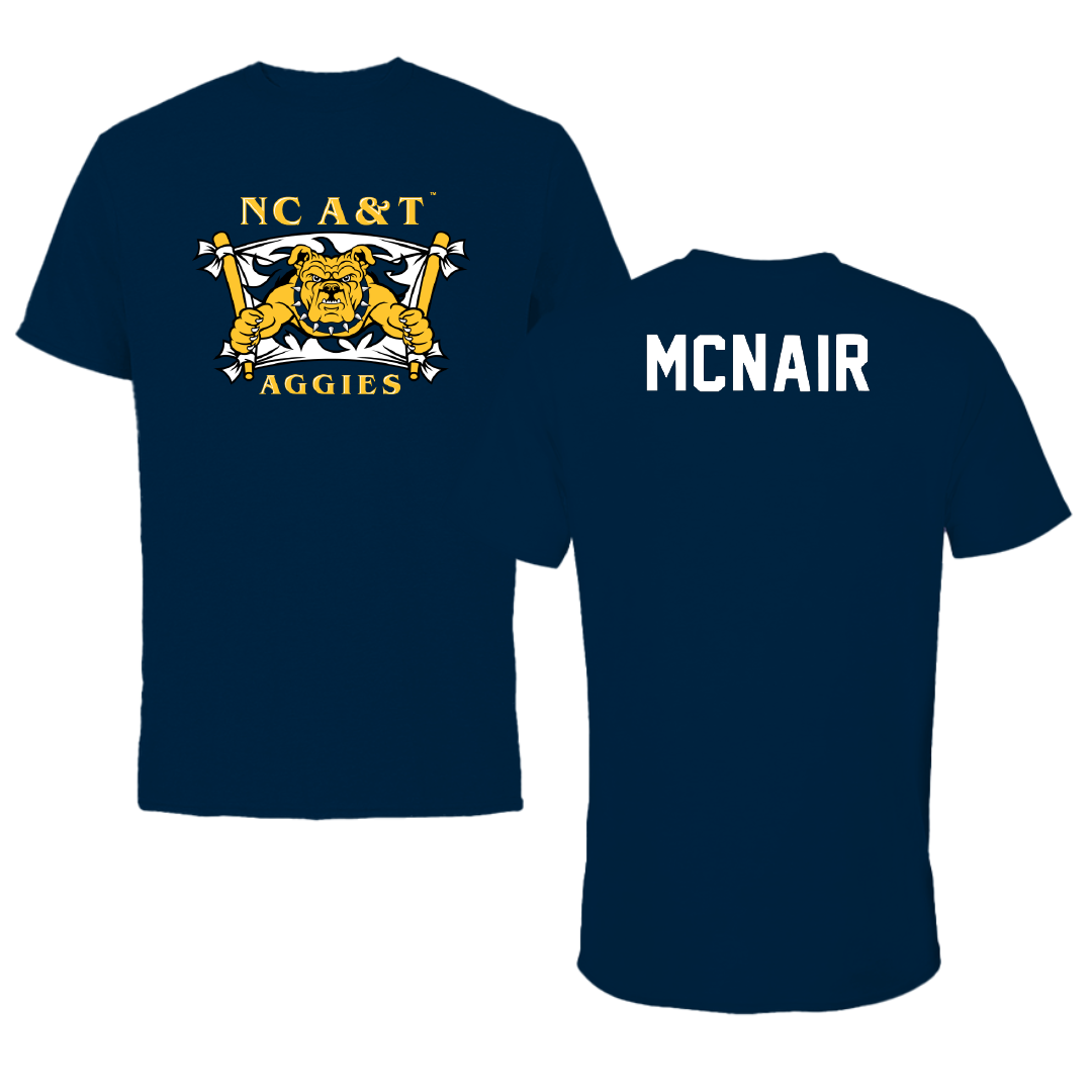 North Carolina A&T State University TF and XC Navy Performance Tee - Cameron McNair