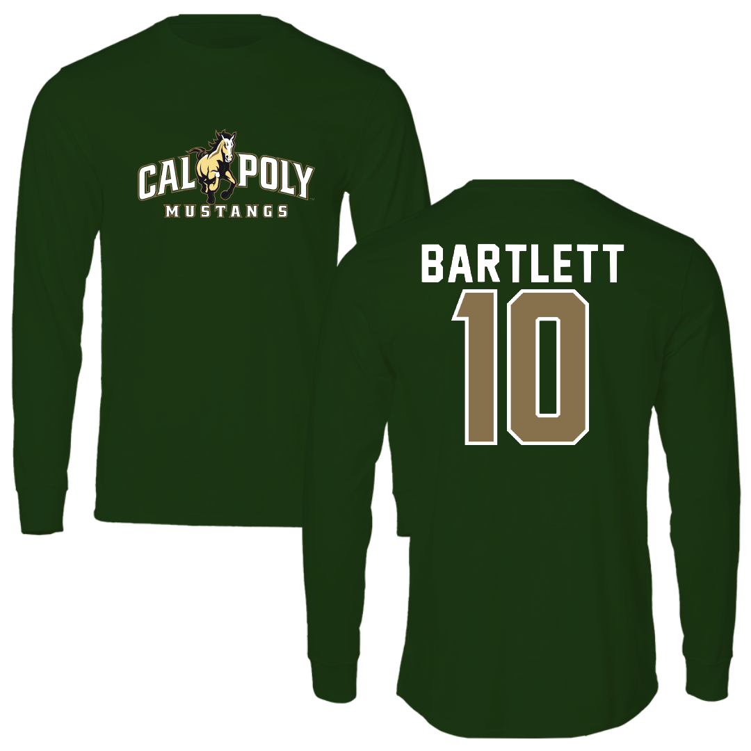 Cal Poly Beach Volleyball Forest Green Long Sleeve - #10 Faith Bartlett
