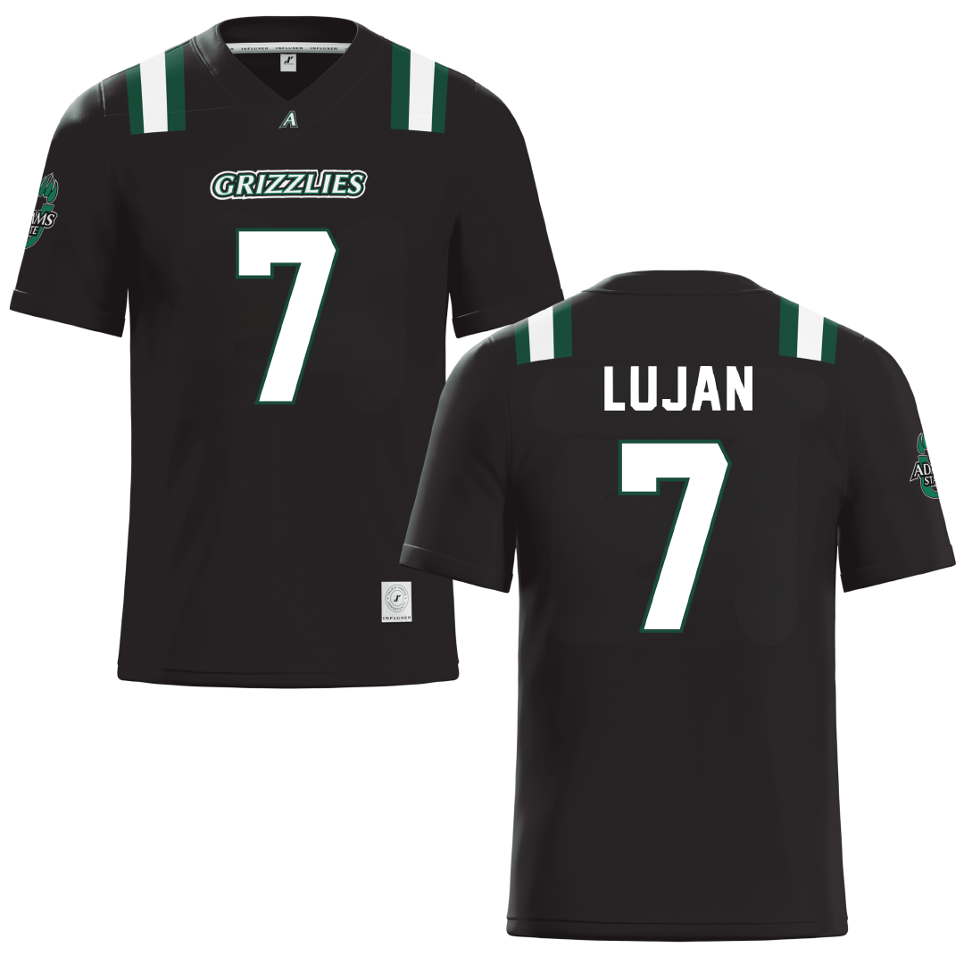 Adams State University Black Football Jersey - #7 Tommy Lujan