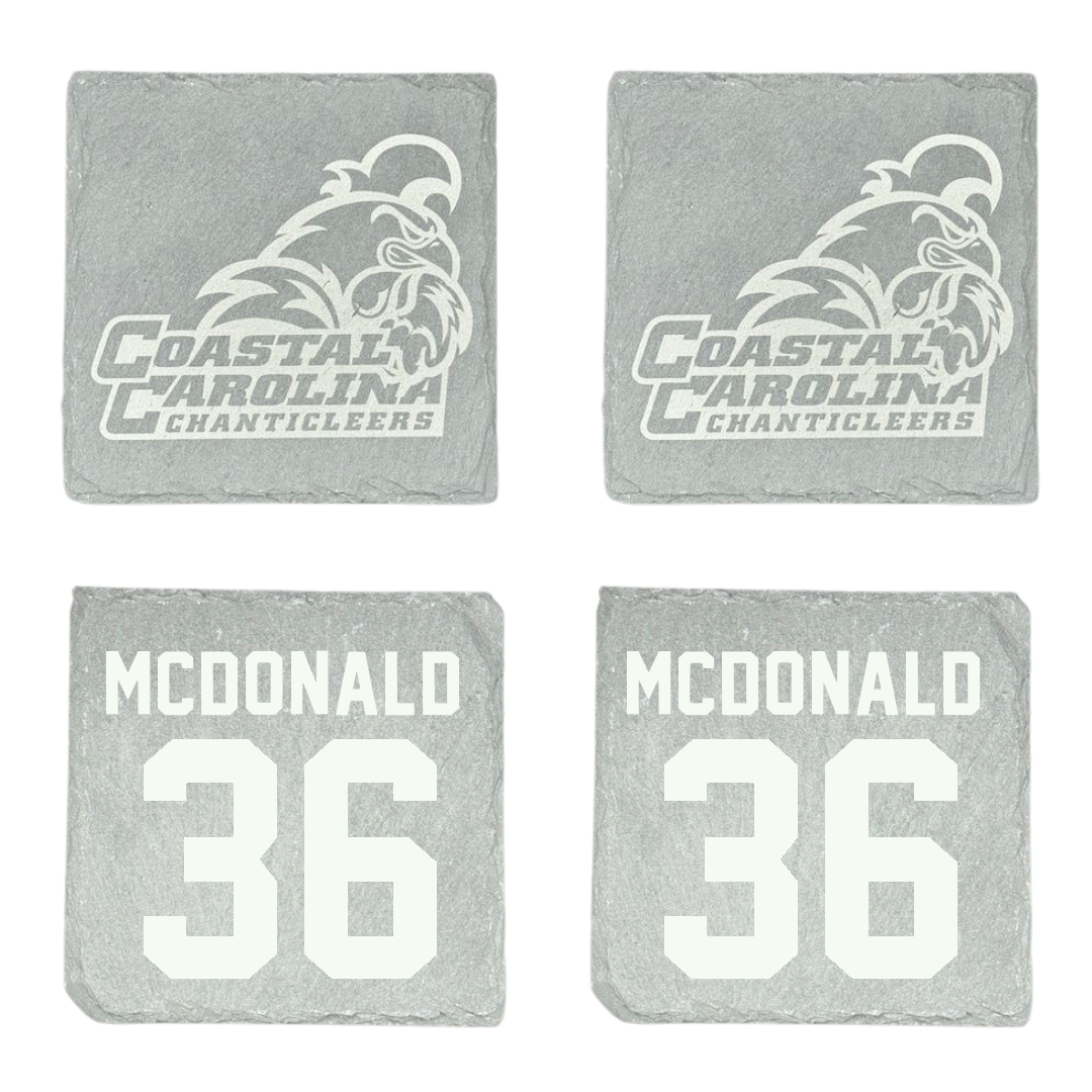 Coastal Carolina University Softball Stone Coaster (4 Pack)  - #36 Hope McDonald