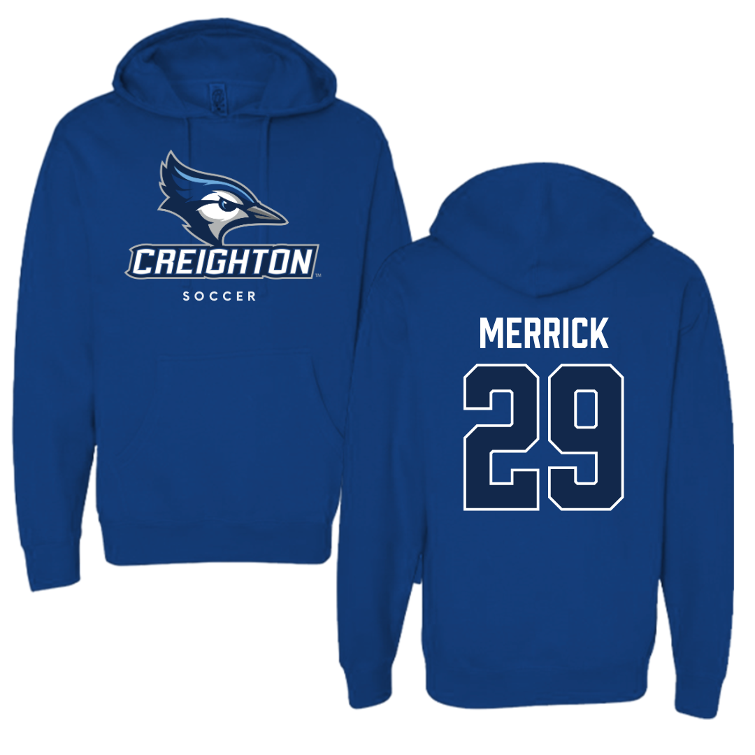 Creighton University Soccer Blue Hoodie - #29 Maddie Merrick