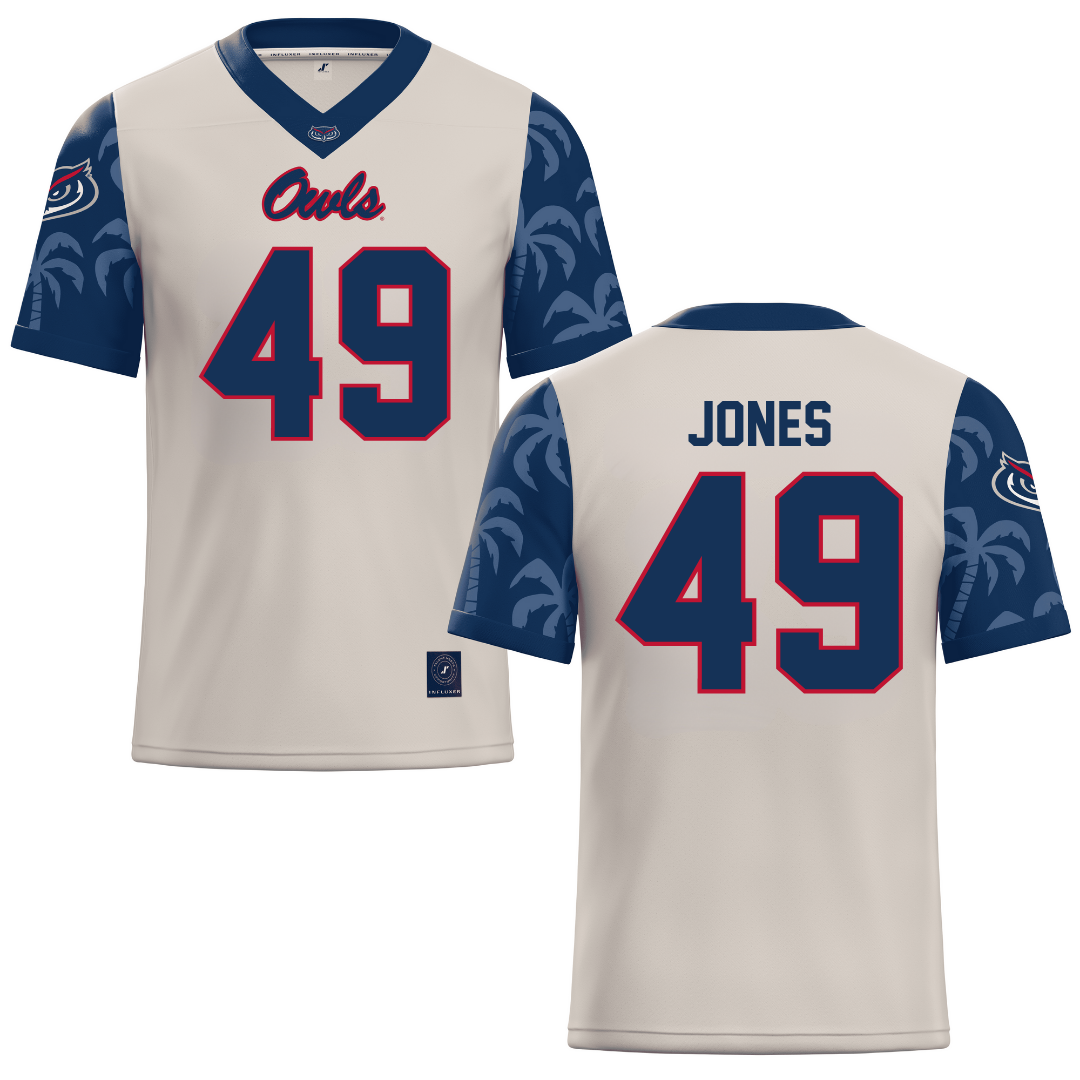 Florida Atlantic University Sand Football Jersey - #49 Chris Jones