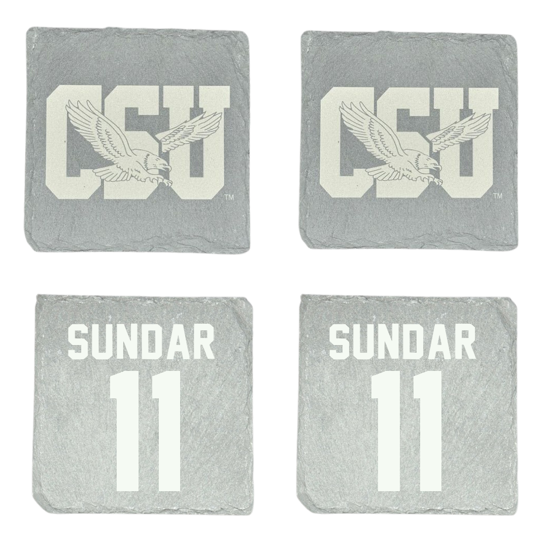 Coppin State University Baseball Stone Coaster (4 Pack)  - #11 Pranav Sundar