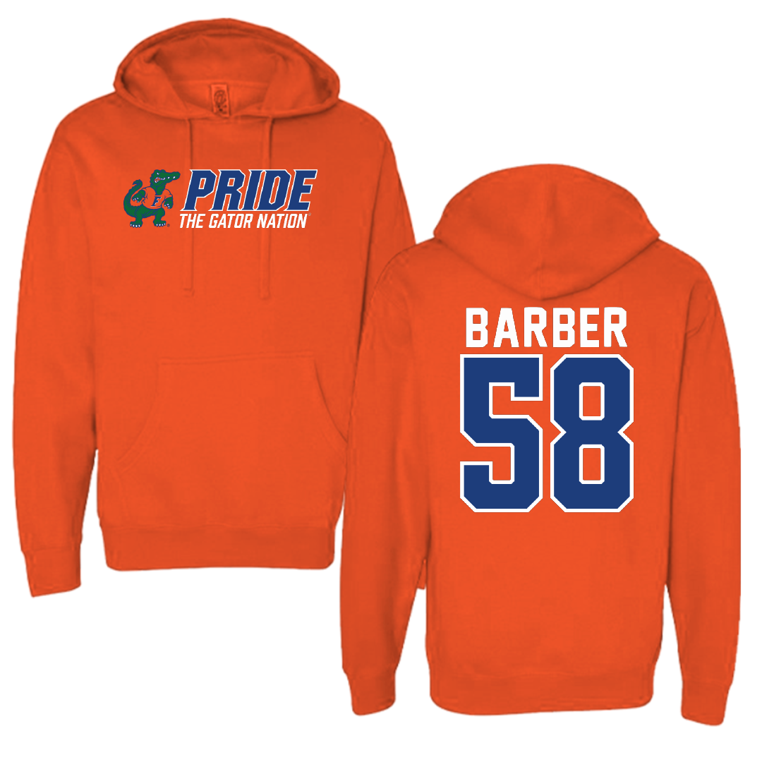 University of Florida Football Orange General Hoodie - #58 Austin Barber