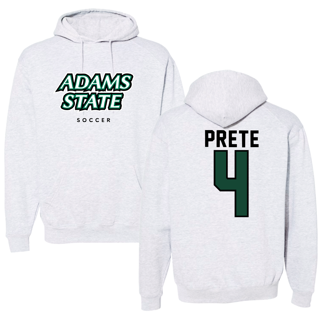 Adams State University Soccer Gray Block Hoodie - #4 Brianna Prete