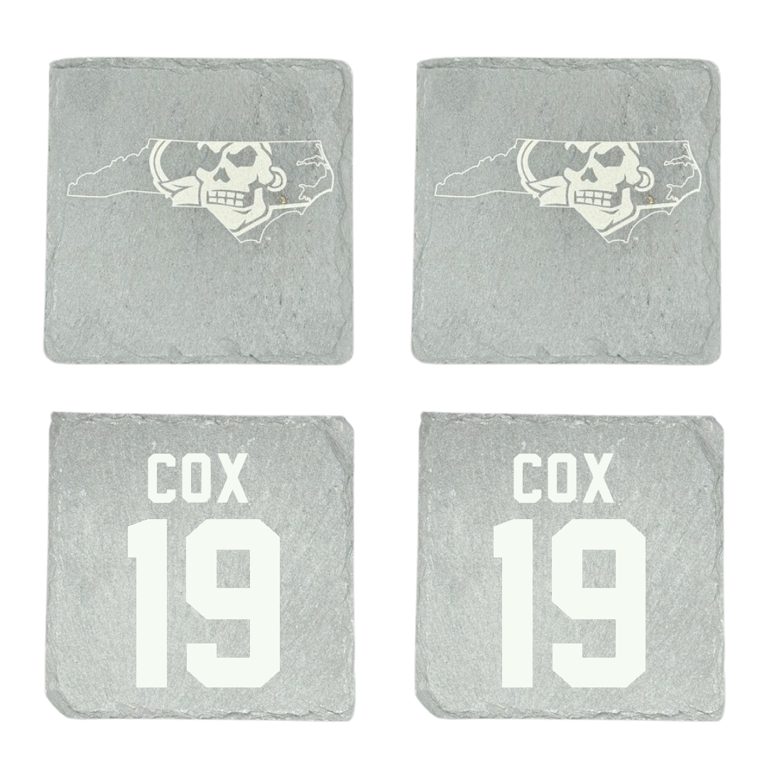 East Carolina University Soccer Stone Coaster (4 Pack)  - #19 Sydney Cox