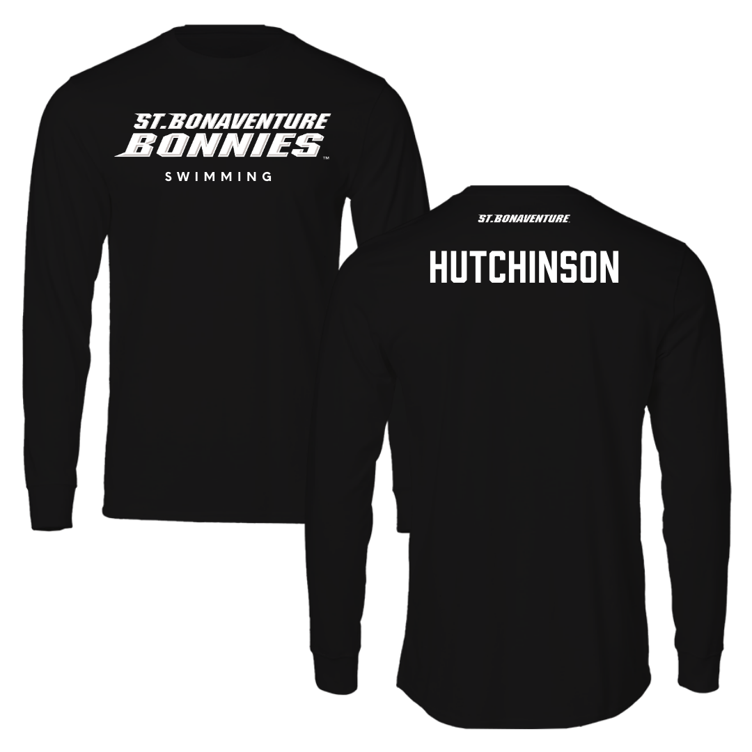St. Bonaventure University Swimming & Diving Black Performance Long Sleeve - Davis Hutchinson