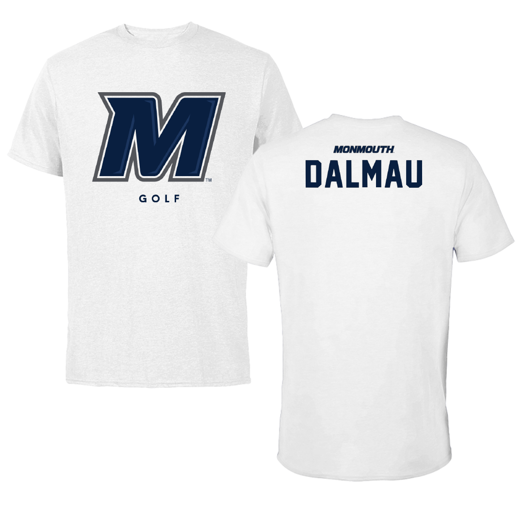 Monmouth University Golf White Tee - Alexander Dalmau