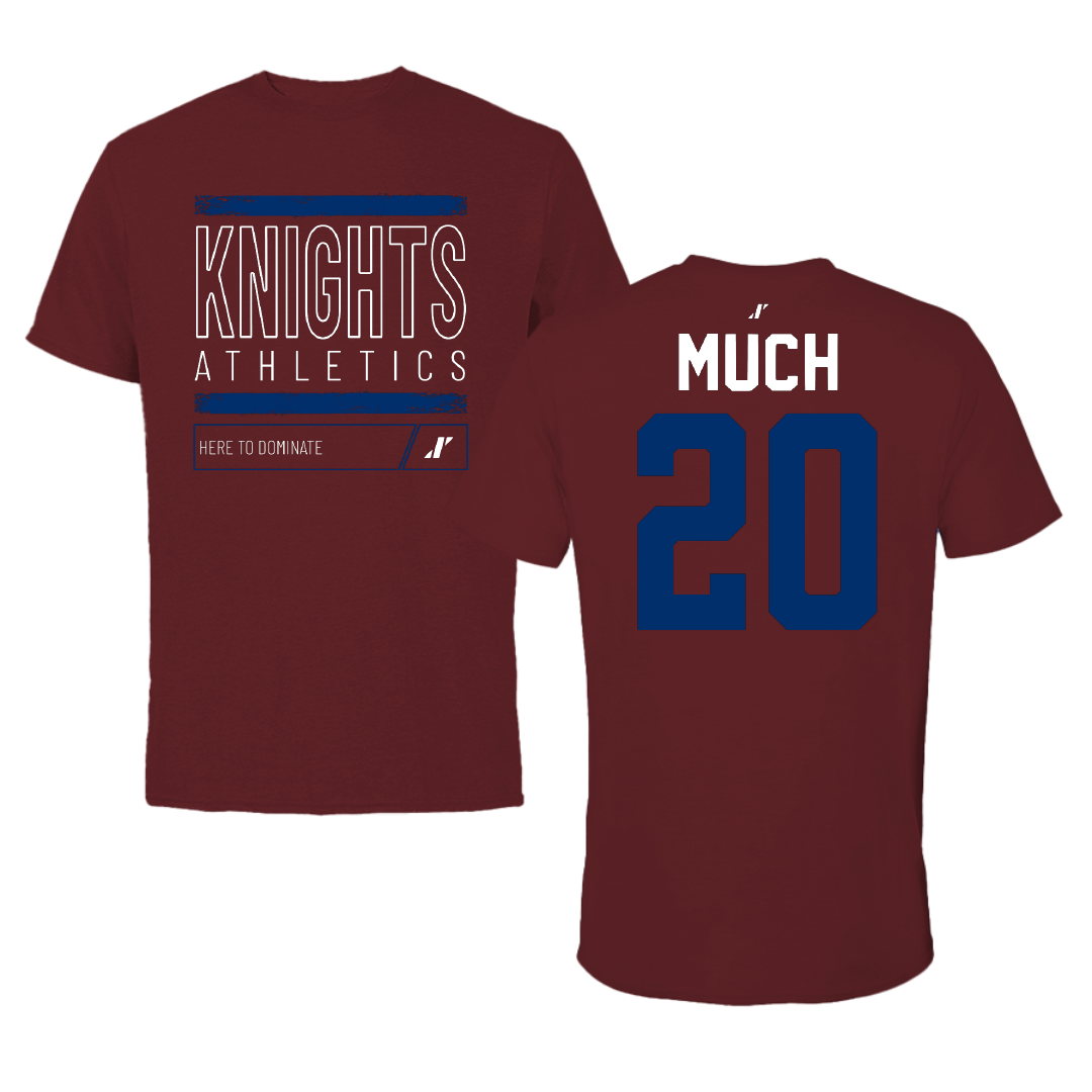 Fairleigh Dickinson University-Metropolitan Campus Volleyball Maroon Dominate Tee - #20 Jessica Much