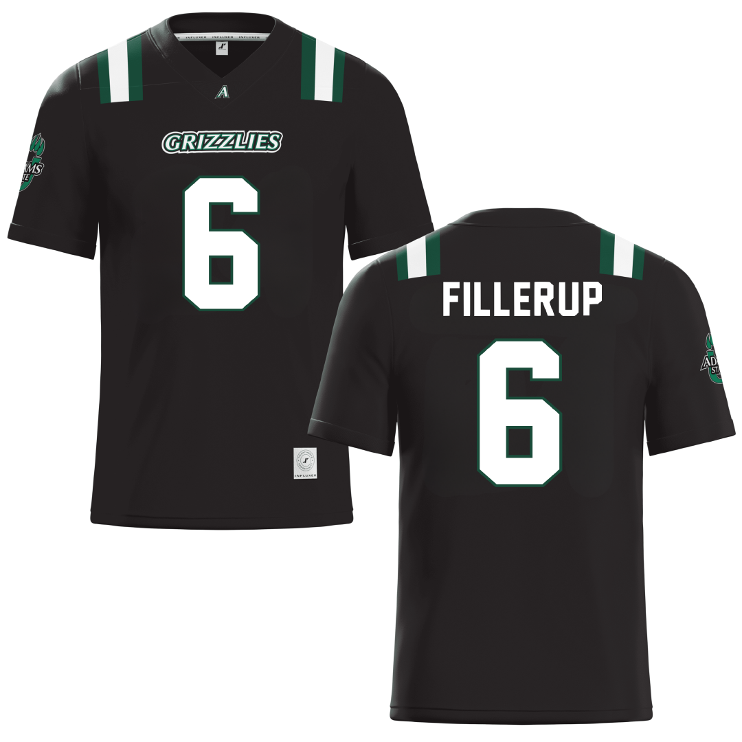 Adams State University Black Lacrosse Jersey - #6 Anthony Fillerup