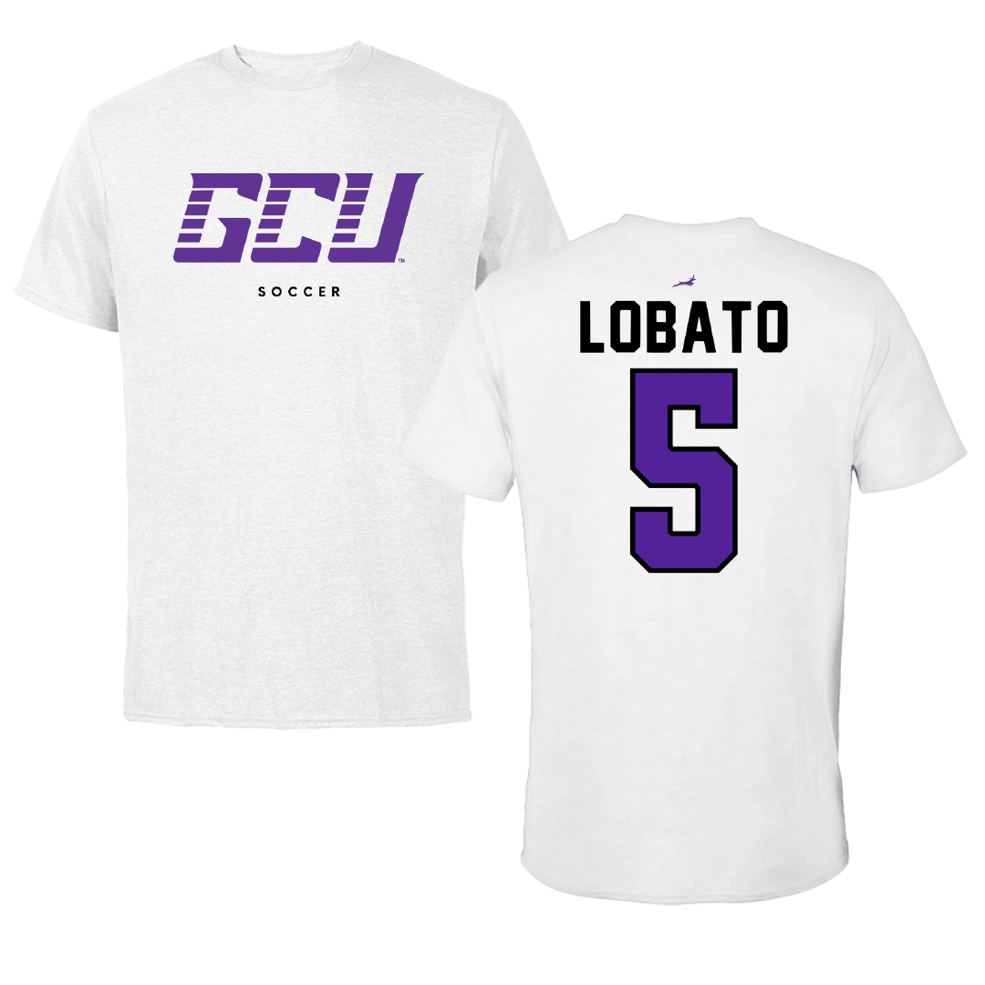 Grand Canyon University Soccer White Performance Tee - #5 Henrique Lobato