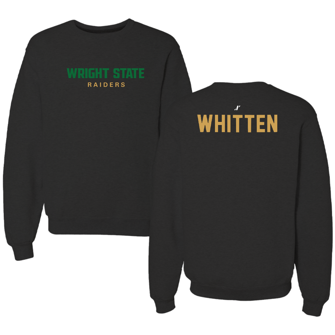 Wright State University TF and XC Black Crewneck - Samuel Whitten