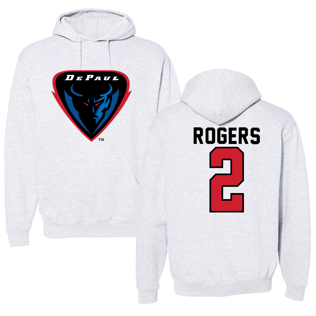 DePaul University Softball Gray Hoodie - #2 Morgan Rogers