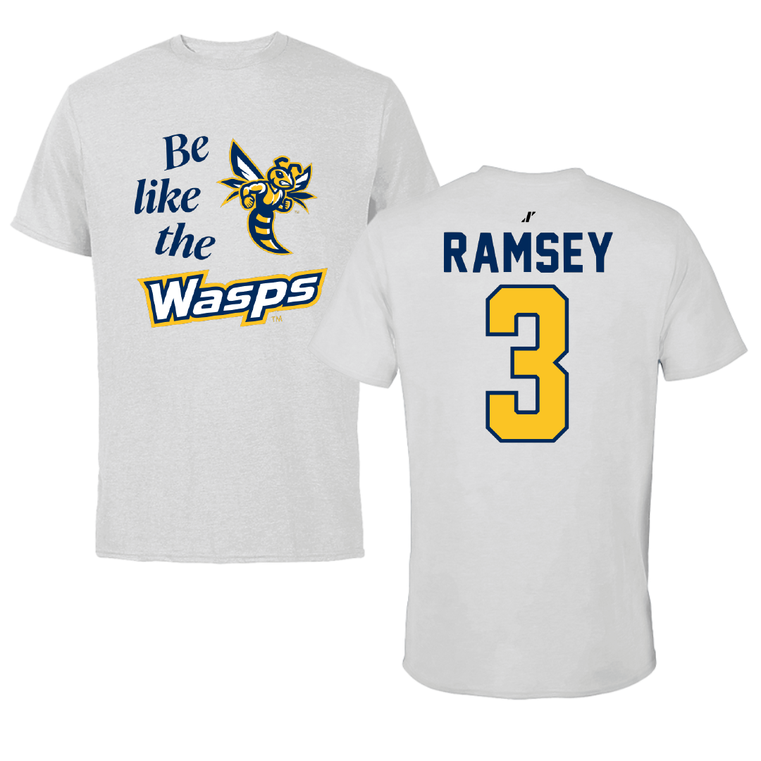 Emory & Henry College Basketball Light Gray Be Like Us Performance Tee - #3 Lyndie Ramsey