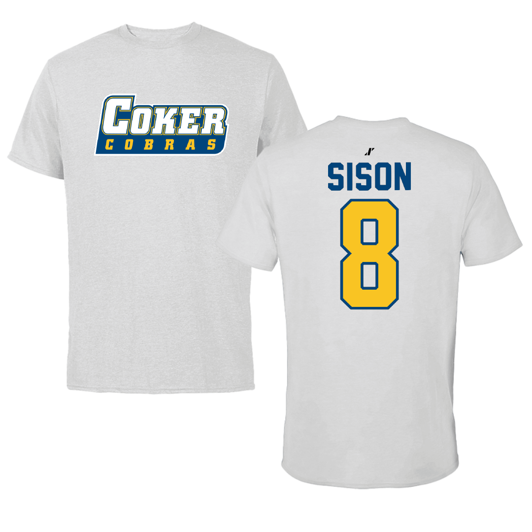 Coker University Acrobatics & Tumbling Light Gray Tee - #8 Olivia Sison