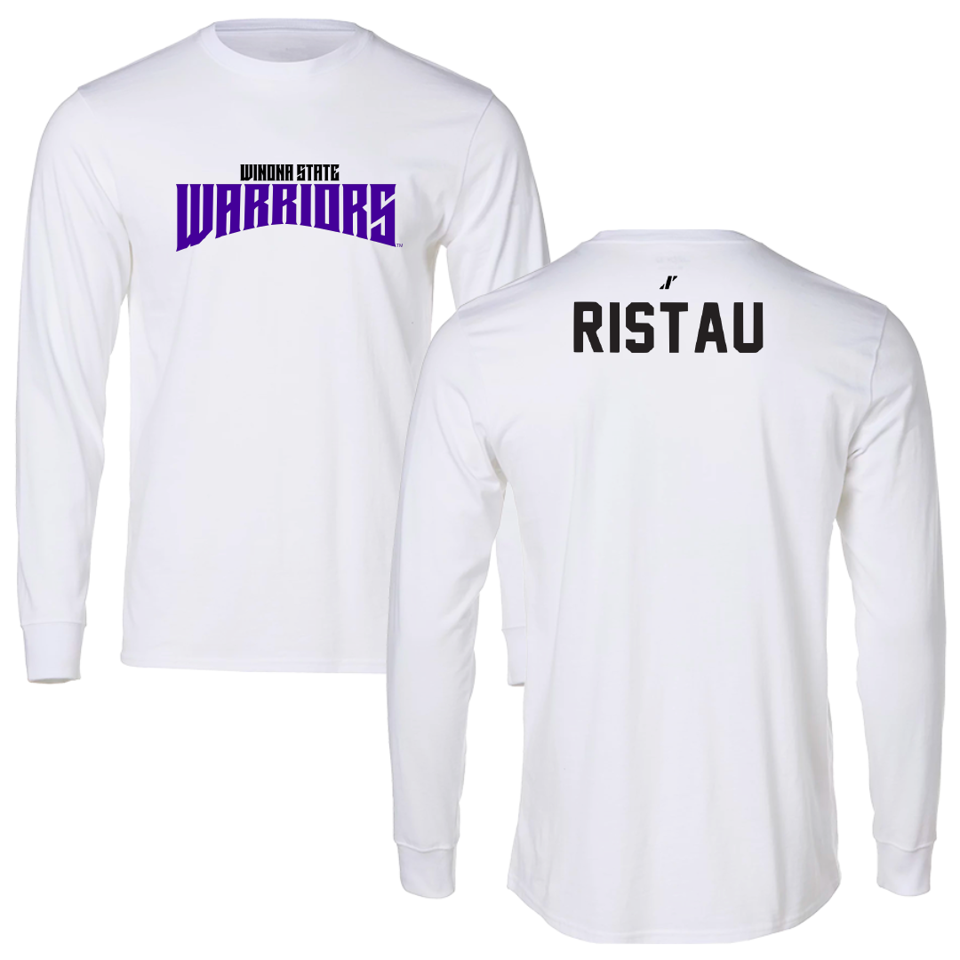 Winona State University Tennis White Classic Performance Long Sleeve - Lainy Ristau