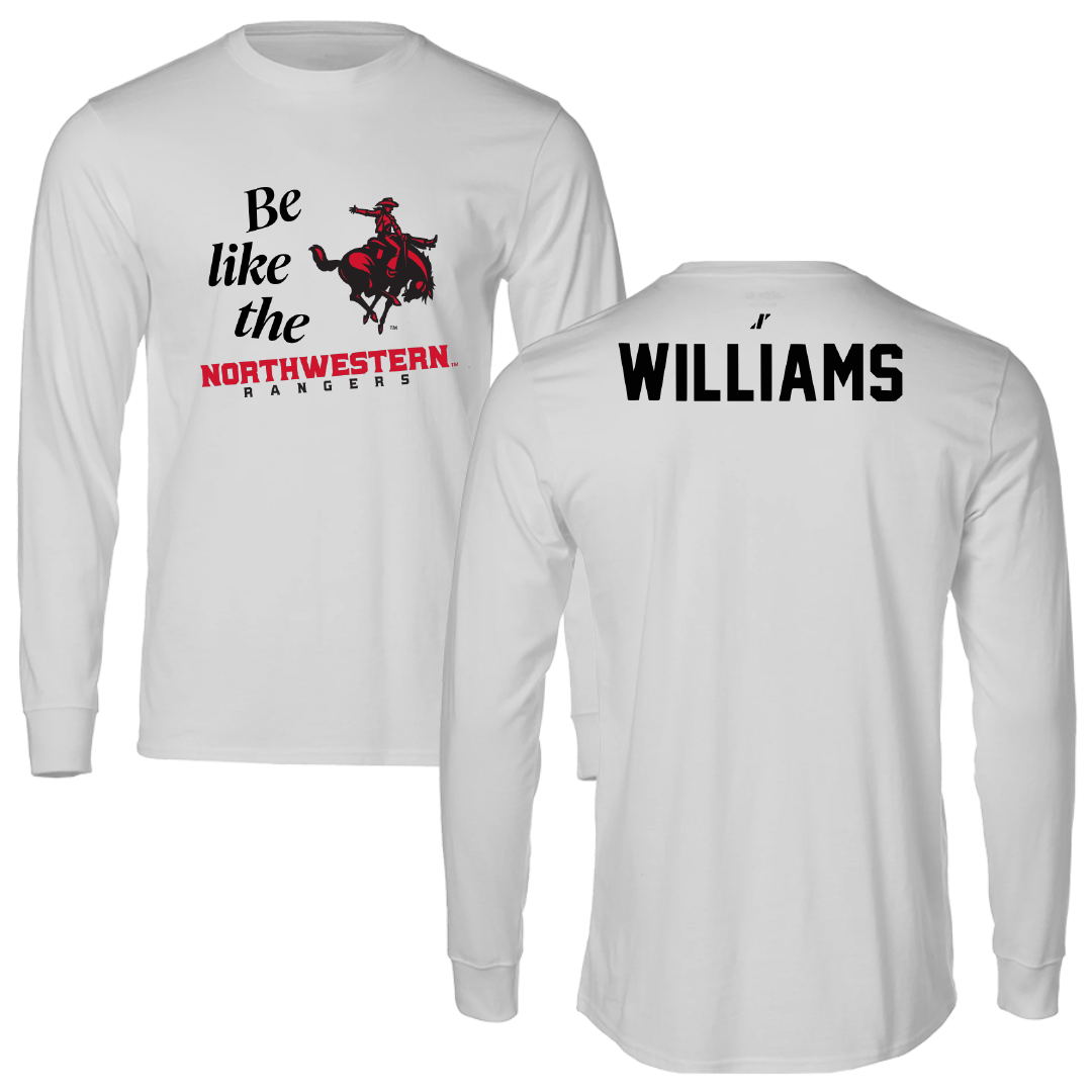 Northwestern Oklahoma State University TF and XC Light Gray Be Like Us Long Sleeve - Caleb Williams