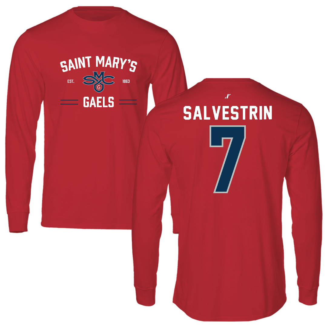 Saint Mary's College of California Soccer Red General Performance Long Sleeve - #7 Tessa Salvestrin