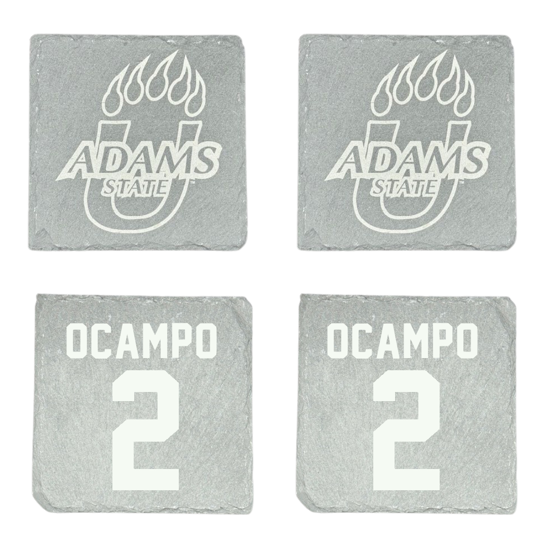 Adams State University Soccer Stone Coaster (4 Pack)  - #2 Lauren Ocampo