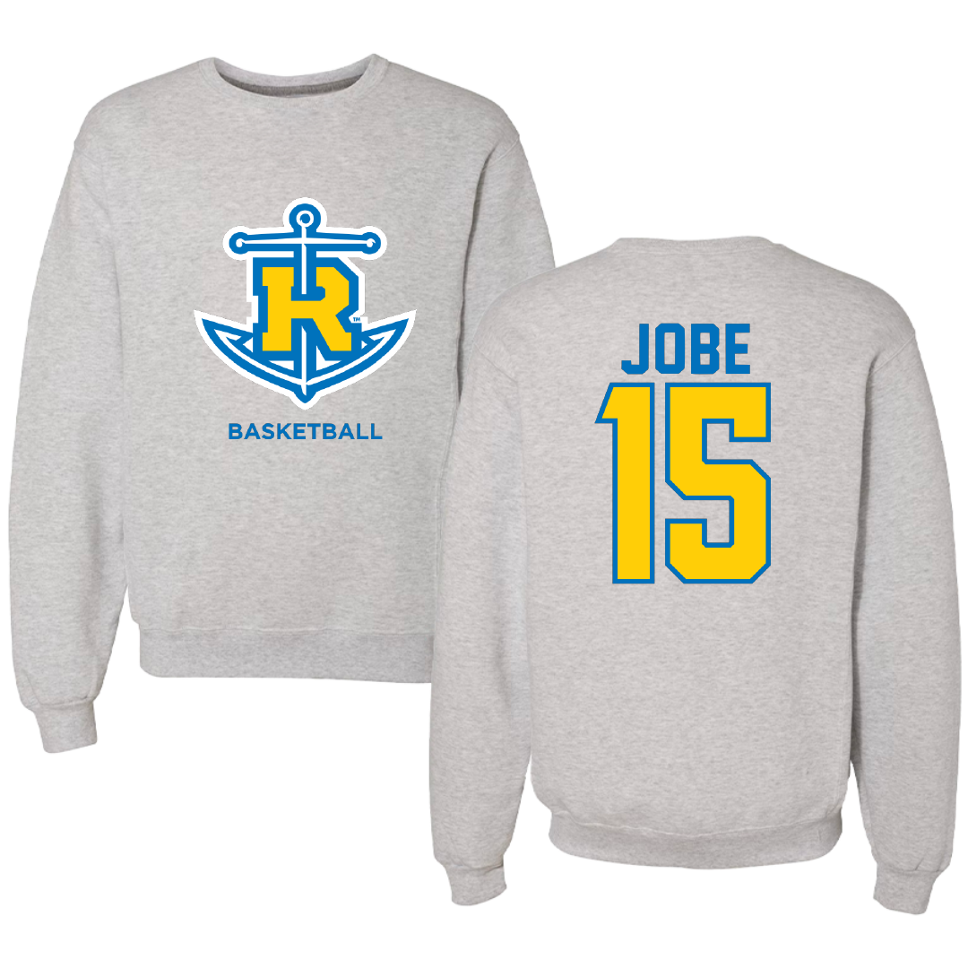 Rollins College Basketball Light Gray Crewneck - #15 William Jobe