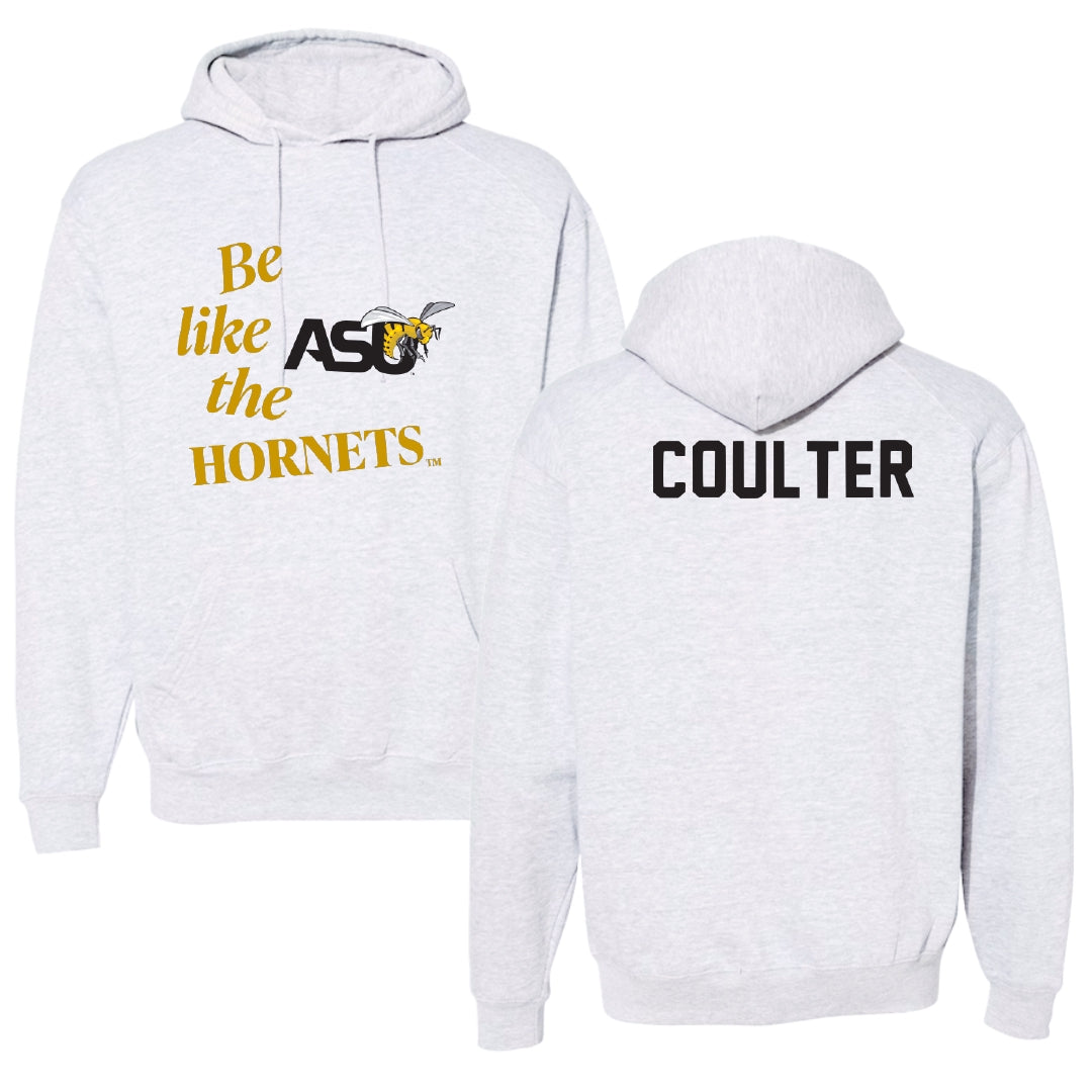 Alabama State University TF and XC Light Gray Be Like Us Hoodie - Jon Coulter