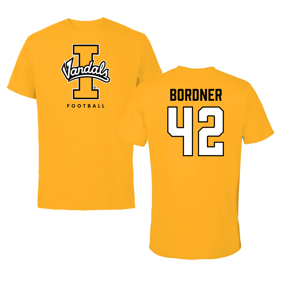 University of Idaho Football Gold Performance Tee - #42 Ryder Bordner