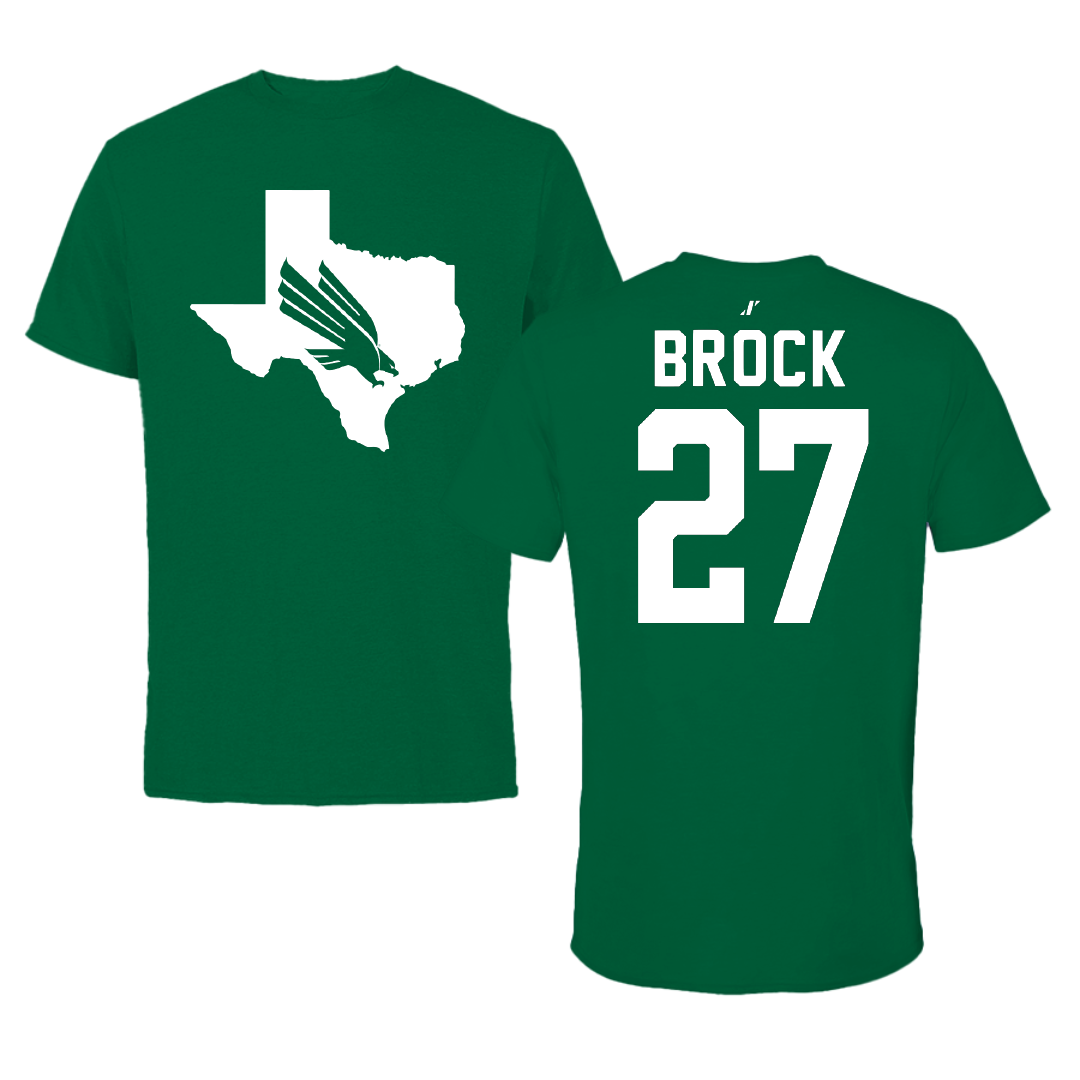 University of North Texas Softball Green State Tee - #27 Katy Brock