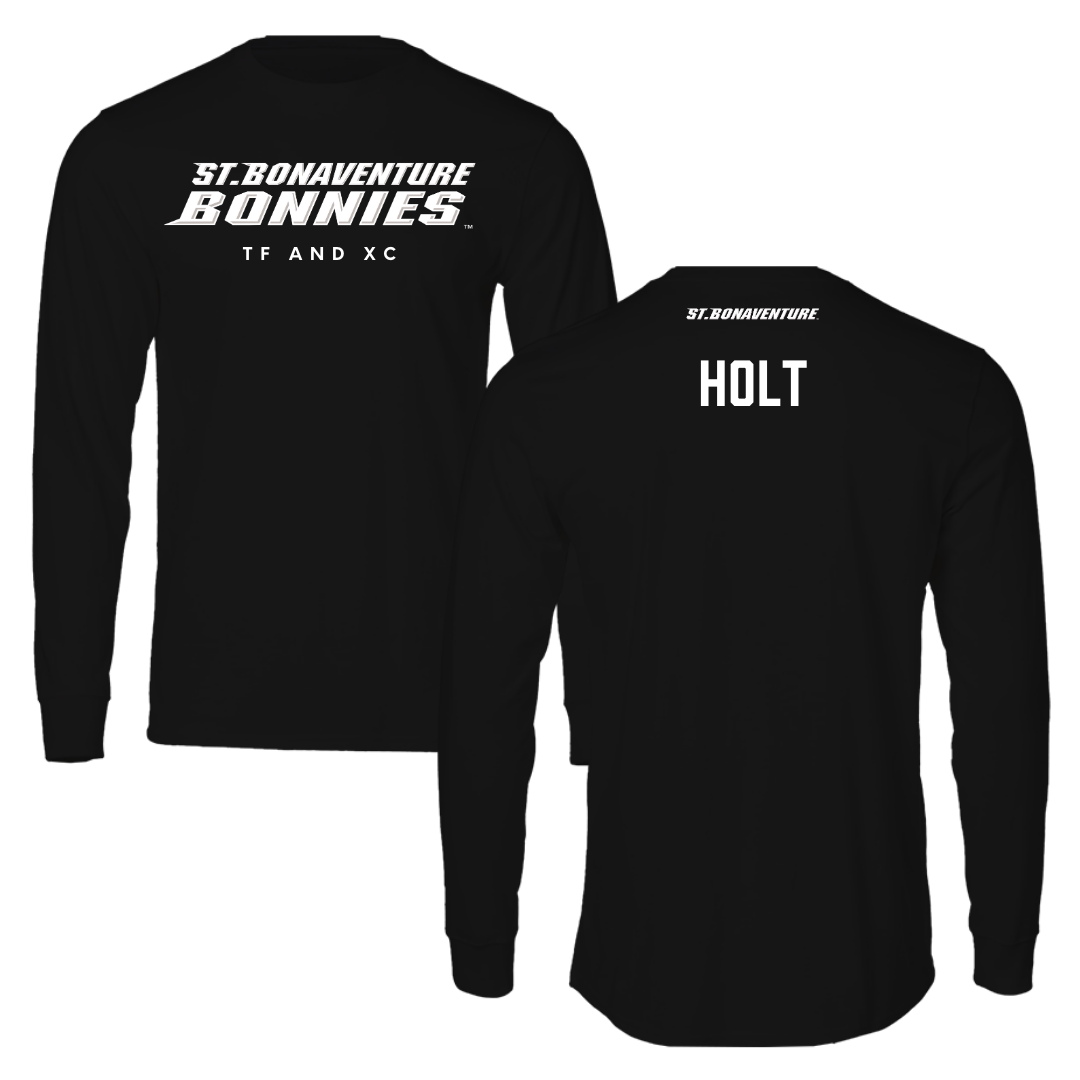 St. Bonaventure University TF and XC Black Performance Long Sleeve - Aiden Holt