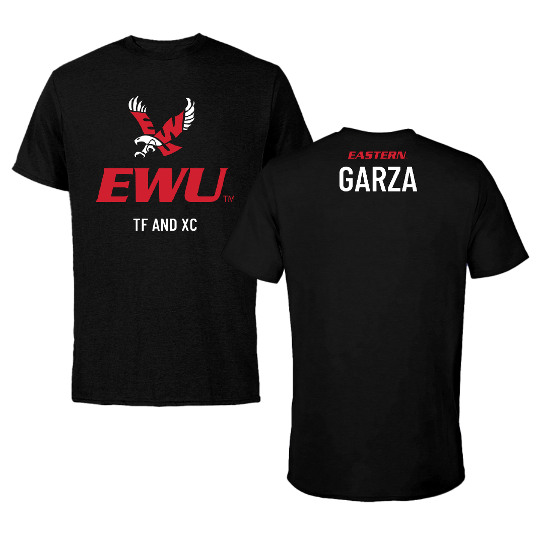 Eastern Washington University TF and XC Black EWU Performance Tee - Blake Garza