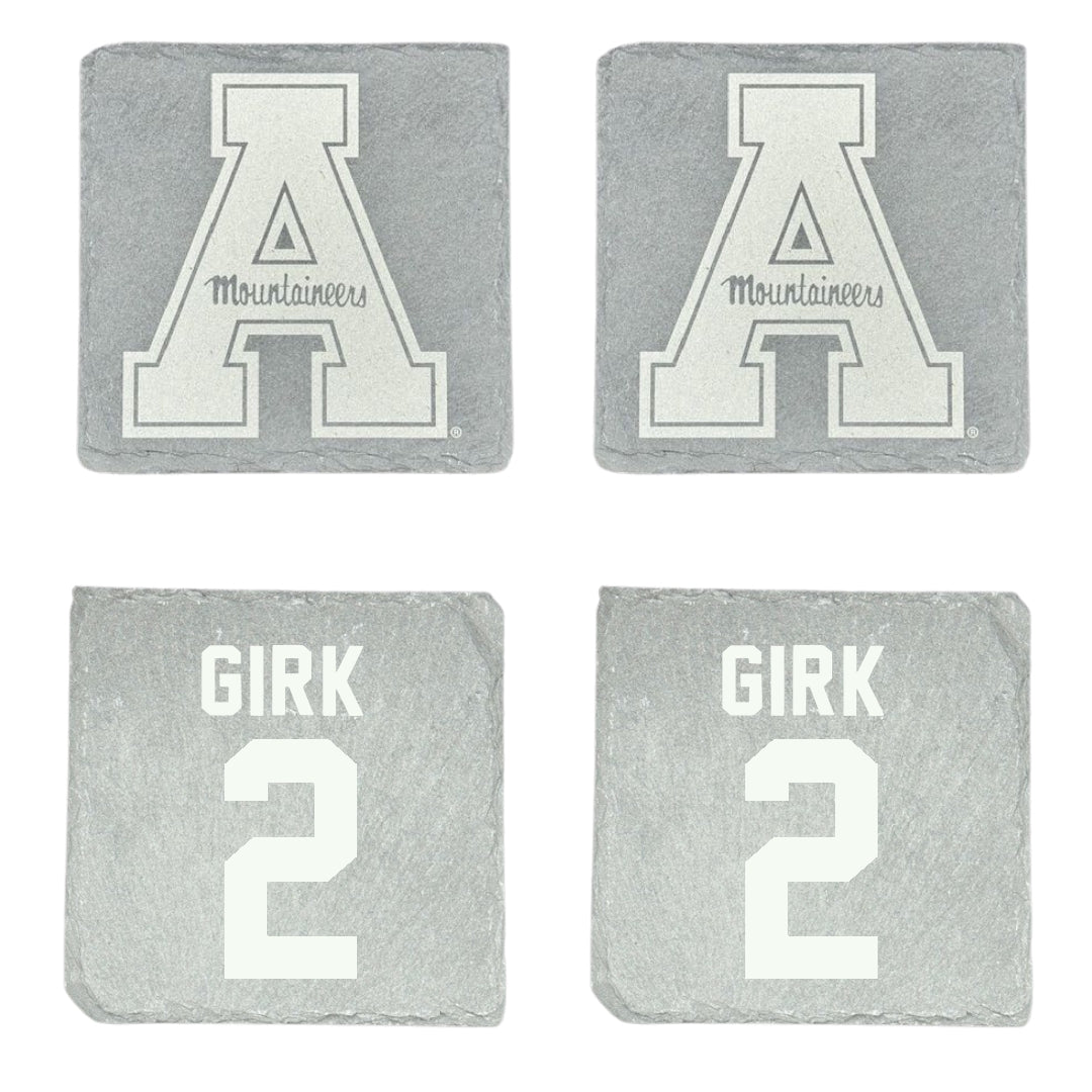 Appalachian State University Softball Stone Coaster (4 Pack)  - #2 Julia Girk