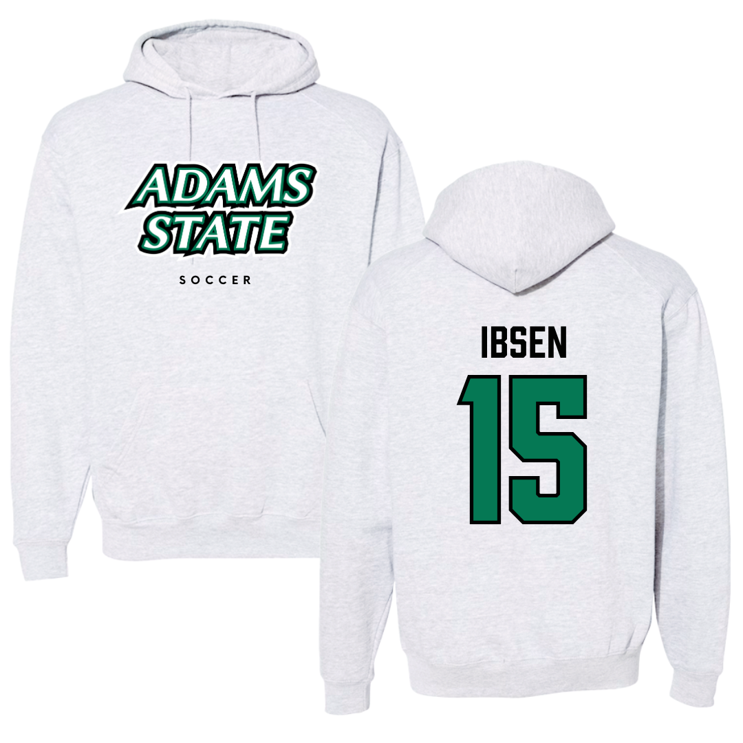 Adams State University Soccer Gray Block Hoodie - #15 Emily Ibsen